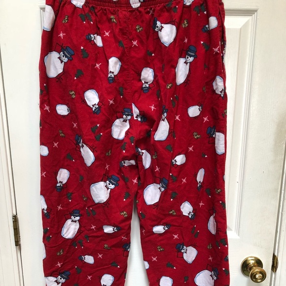 Croft Barrow Mens Snowman Pajama Pants 